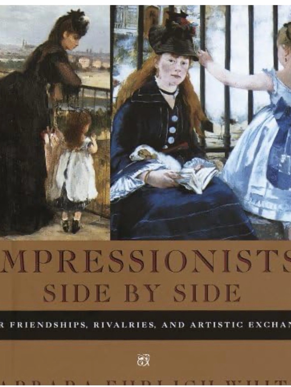 Impressionists Side by Side Hardcover Book - Brown/Blue Cover